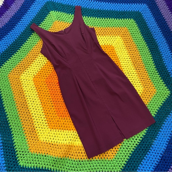 burgundy dress express Burgundy Gothic Maxi Dress main image 0